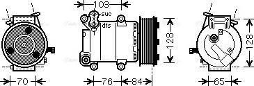 Ava Quality Cooling FDAK418 - Compressore, Climatizzatore autozon.pro