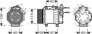 Ava Quality Cooling FDAK431 - Compressore, Climatizzatore autozon.pro