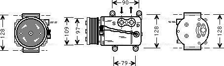 Ava Quality Cooling FD K105 - Compressore, Climatizzatore autozon.pro