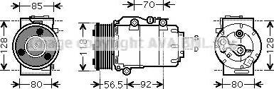 Ava Quality Cooling FD K394 - Compressore, Climatizzatore autozon.pro