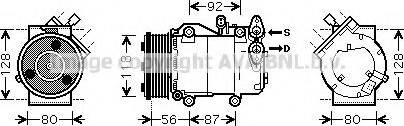 Ava Quality Cooling FDAK393 - Compressore, Climatizzatore autozon.pro