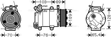 Ava Quality Cooling FDAK392 - Compressore, Climatizzatore autozon.pro