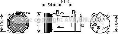 Ava Quality Cooling FDAK306 - Compressore, Climatizzatore autozon.pro