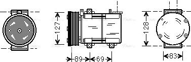 Ava Quality Cooling FDAK322 - Compressore, Climatizzatore autozon.pro