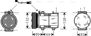 Ava Quality Cooling FDAK290 - Compressore, Climatizzatore autozon.pro