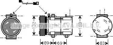 Ava Quality Cooling FD K290 - Compressore, Climatizzatore autozon.pro