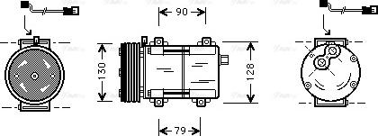 Ava Quality Cooling FDAK280 - Compressore, Climatizzatore autozon.pro