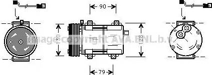 Ava Quality Cooling FD K282 - Compressore, Climatizzatore autozon.pro