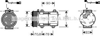 Ava Quality Cooling FD K281 - Compressore, Climatizzatore autozon.pro