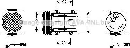 Ava Quality Cooling FDAK283 - Compressore, Climatizzatore autozon.pro