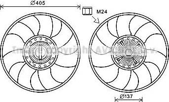 Ava Quality Cooling FDC609 - Ventola, Raffreddamento motore autozon.pro