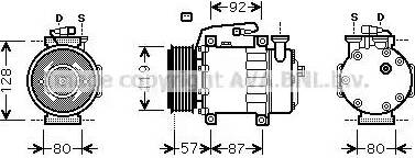 Ava Quality Cooling FDK468 - Compressore, Climatizzatore autozon.pro