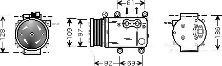 Ava Quality Cooling FD K419 - Compressore, Climatizzatore autozon.pro