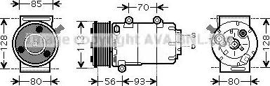 Ava Quality Cooling FD K416 - Compressore, Climatizzatore autozon.pro