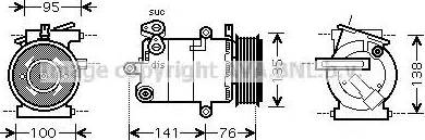 Ava Quality Cooling FD K417 - Compressore, Climatizzatore autozon.pro