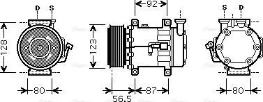 Ava Quality Cooling FD K432 - Compressore, Climatizzatore autozon.pro