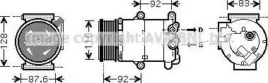 Ava Quality Cooling FDK477 - Compressore, Climatizzatore autozon.pro