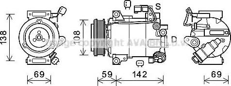 Ava Quality Cooling FDK603 - Compressore, Climatizzatore autozon.pro