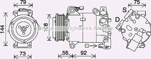 Ava Quality Cooling FDK636 - Compressore, Climatizzatore autozon.pro