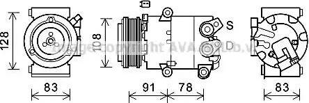 Ava Quality Cooling FDK621 - Compressore, Climatizzatore autozon.pro