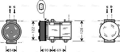 Ava Quality Cooling FD K352 - Compressore, Climatizzatore autozon.pro