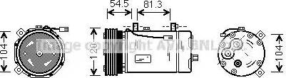 Ava Quality Cooling FD K307 - Compressore, Climatizzatore autozon.pro