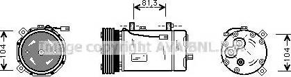 Ava Quality Cooling FD K267 - Compressore, Climatizzatore autozon.pro