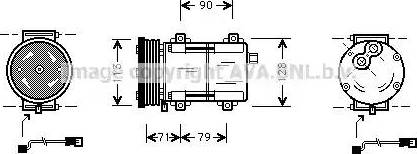 Ava Quality Cooling FD K284 - Compressore, Climatizzatore autozon.pro