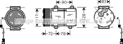 Ava Quality Cooling FD K285 - Compressore, Climatizzatore autozon.pro