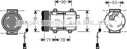 Ava Quality Cooling FD K277 - Compressore, Climatizzatore autozon.pro