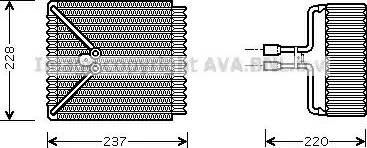 Ava Quality Cooling FD V371 - Evaporatore, Climatizzatore autozon.pro