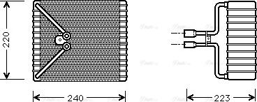 Ava Quality Cooling FD V273 - Evaporatore, Climatizzatore autozon.pro