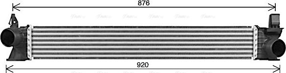 Ava Quality Cooling FT4482 - Intercooler autozon.pro