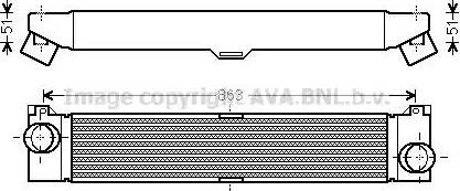 Ava Quality Cooling FT 4360 - Intercooler autozon.pro