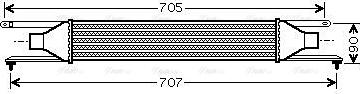 Ava Quality Cooling FT 4319 - Intercooler autozon.pro