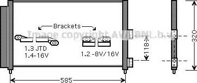 Ava Quality Cooling FT 5289 - Condensatore, Climatizzatore autozon.pro