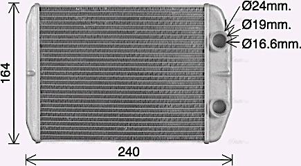 Ava Quality Cooling FT6476 - Scambiatore calore, Riscaldamento abitacolo autozon.pro