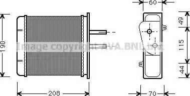 Ava Quality Cooling FT 6150 - Scambiatore calore, Riscaldamento abitacolo autozon.pro