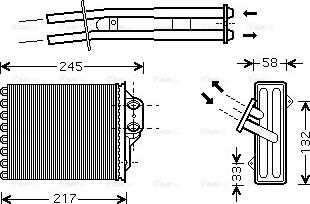 Ava Quality Cooling FTA6304 - Scambiatore calore, Riscaldamento abitacolo autozon.pro