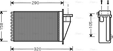 Ava Quality Cooling FT 6266 - Scambiatore calore, Riscaldamento abitacolo autozon.pro