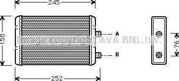 Ava Quality Cooling FT 6220 - Scambiatore calore, Riscaldamento abitacolo autozon.pro