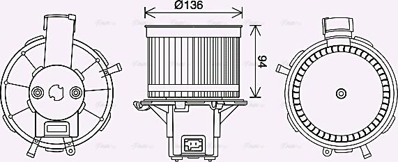 Ava Quality Cooling FT8465 - Ventilatore abitacolo autozon.pro