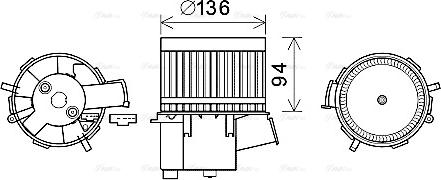 Ava Quality Cooling FT8435 - Ventilatore abitacolo autozon.pro