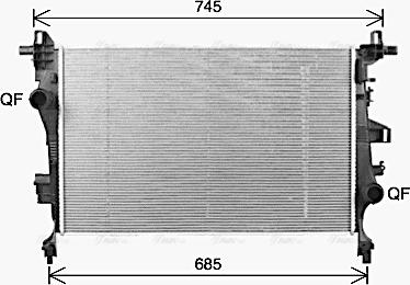 Ava Quality Cooling FT2468 - Radiatore, Raffreddamento motore autozon.pro