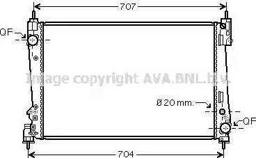 Ava Quality Cooling FT2401 - Radiatore, Raffreddamento motore autozon.pro