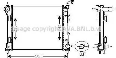 Ava Quality Cooling FT2403 - Radiatore, Raffreddamento motore autozon.pro