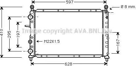 Ava Quality Cooling FT 2099 - Radiatore, Raffreddamento motore autozon.pro