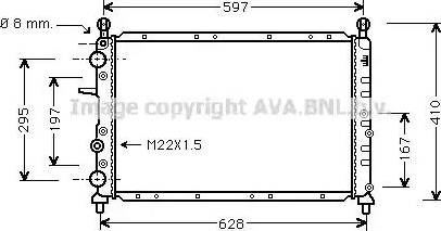 Ava Quality Cooling FT 2095 - Radiatore, Raffreddamento motore autozon.pro