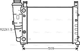 Ava Quality Cooling FT 2040 - Radiatore, Raffreddamento motore autozon.pro