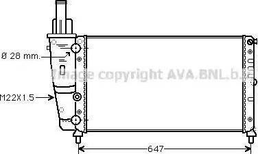 Ava Quality Cooling FT2140 - Radiatore, Raffreddamento motore autozon.pro